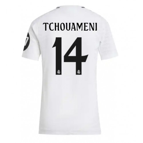 Dres Real Madrid Aurelien Tchouameni #14 Domaci za Žensko 2024-25 Kratak Rukav